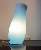 מנורת שידה איקאה וינטג' כחולה